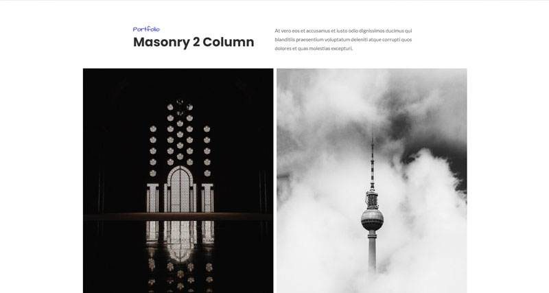 Masonry 2 Column